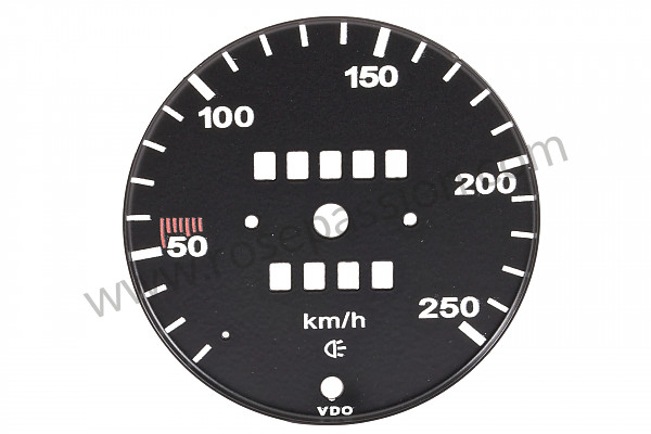 P213538 - Black speedometer dial, 911, 250 kph for Porsche 911 G • 1977 • 2.7 • Targa • Automatic gearbox