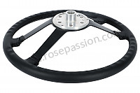 P213541 - 38 cm leather steering wheel, 911 for Porsche 912 • 1967 • 912 1.6 • Targa • Manual gearbox, 5 speed