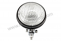 P213553 - Round fog lamp, black / white glass for Porsche 911 Classic • 1973 • 2.4t • Coupe • Manual gearbox, 4 speed