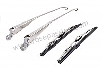 P213558 - Set of chrome plated front windscreen wiper arms, 911 69-73 (2 arms, 2 blades ) for Porsche 911 Classic • 1973 • 2.4e • Coupe • Automatic gearbox