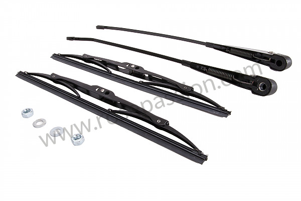 P213560 - Black front wiper arm kit for Porsche 964 / 911 Carrera 2/4 • 1991 • 964 carrera 2 • Targa • Manual gearbox, 5 speed