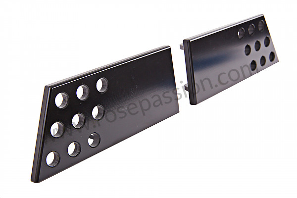 P232642 - Pair of black anodized, perforated interior door handles for Porsche 911 G • 1977 • 2.7 • Coupe • Manual gearbox, 5 speed