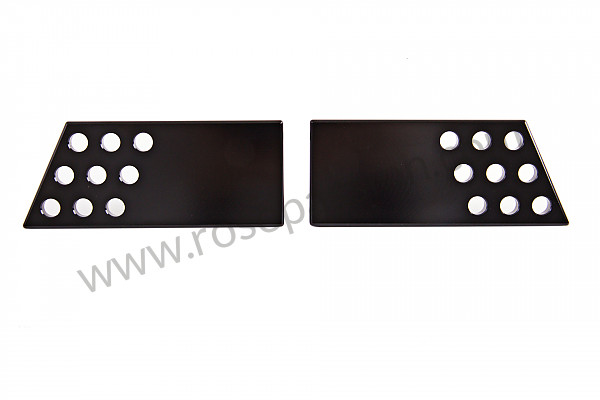 P232642 - Pair of black anodized, perforated interior door handles for Porsche 911 G • 1987 • 3.2 g50 • Targa • Manual gearbox, 5 speed