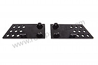 P232642 - Pair of black anodized, perforated interior door handles for Porsche 911 Turbo / 911T / GT2 / 965 • 1987 • 3.3 turbo • Coupe • Manual gearbox, 4 speed