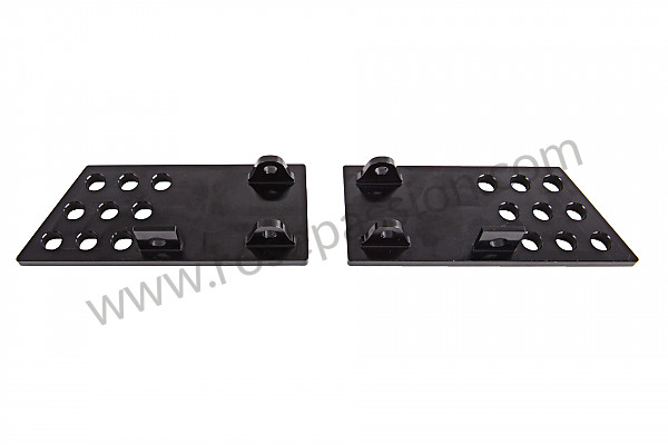 P232642 - Pair of black anodized, perforated interior door handles for Porsche 911 G • 1977 • 2.7 • Targa • Automatic gearbox