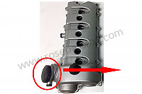 P232673 - Cache avec membrane PCV / CCV sur couvre culasse pour Porsche Cayenne / 955 / 9PA • 2004 • Cayenne s v8 • Boite auto