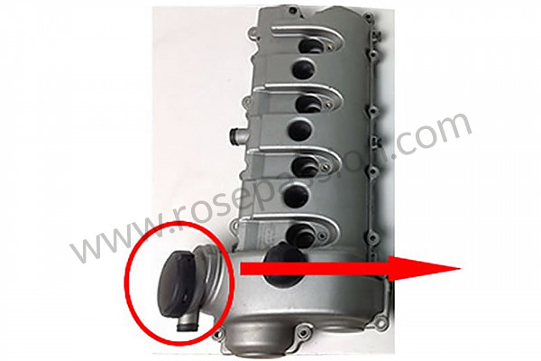 P232673 - Cover with pcv / ccv membrane on cylinder head cover for Porsche Cayenne / 955 / 9PA • 2004 • Cayenne s v8 • Manual gearbox, 6 speed