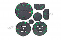 P232734 - Bausatz kilometerzählerblatt schwarz grün 911 65-68 für Porsche 911 G • 1987 • 3.2 g50 • Targa • 5-gang-handschaltgetriebe