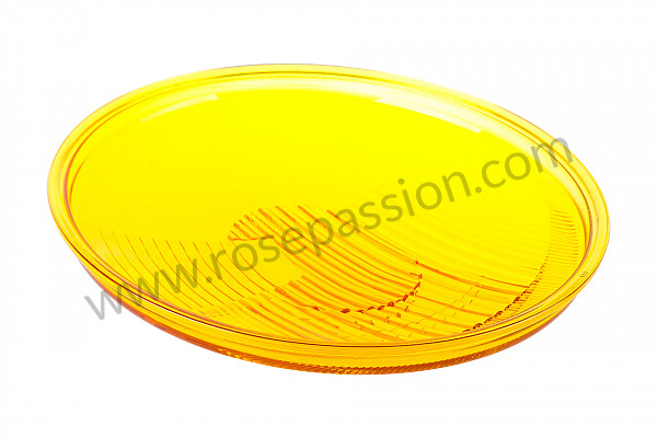 P240629 - Yellow headlamp glass for asymmetrical headlamp, 356 for Porsche 356a • 1956 • 1500 carrera gs (547 / 1) • Speedster a t1 • Manual gearbox, 4 speed