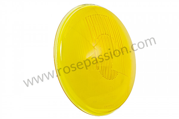 P240629 - Yellow headlamp glass for asymmetrical headlamp, 356 for Porsche 356a • 1956 • 1500 carrera gs (547 / 1) • Speedster a t1 • Manual gearbox, 4 speed