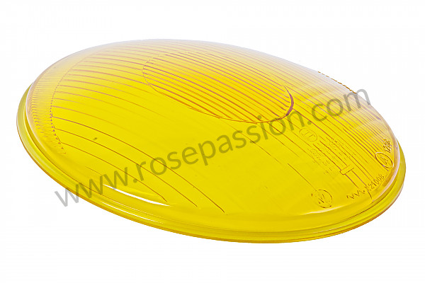 P240631 - Yellow headlamp glass for symmetrical bosch headlamp, 356 for Porsche 356a • 1959 • 1600 s (616 / 2 t2) • Convertible d'a t2 • Manual gearbox, 4 speed
