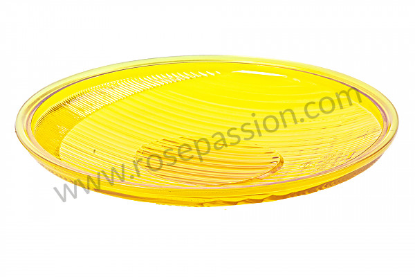 P240631 - Yellow headlamp glass for symmetrical bosch headlamp, 356 for Porsche 356a • 1957 • 1600 s (616 / 2) • Coupe a t1 • Manual gearbox, 4 speed