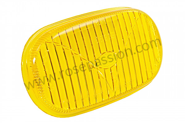 P240633 - Glas mistlamp rechthoekig geel voor Porsche 356B T6 • 1961 • 1600 (616 / 1 t6) • Coupe reutter b t6 • Manuele bak 4 versnellingen