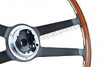 P244023 - 42cm wood / aluminium steering wheel, 911 for Porsche 912 • 1969 • 912 1.6 • Targa • Manual gearbox, 4 speed