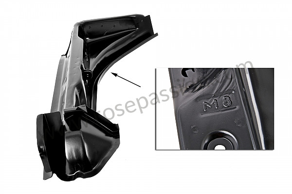 P244024 - Hinge pillar for Porsche 912 • 1966 • 912 1.6 • Coupe • Manual gearbox, 4 speed