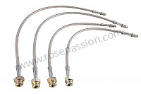 P247843 - Kit of 4 aviation hoses for Porsche 356a • 1955 • 1300 (506 / 2) • Speedster a t1 • Manual gearbox, 4 speed