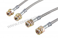 P247844 - Kit of 4 aviation hoses for Porsche 356B T5 • 1960 • 1600 carrera gt (692 / 3) • Coupe b t5 • Manual gearbox, 4 speed