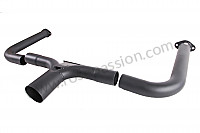 P247851 - Central tailpipe without stinger type silencer system, 911 65-89 oval tailpipe (fits on rsr racing spaghetti) for Porsche 911 G • 1974 • 2.7s • Coupe • Automatic gearbox