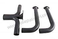 P247851 - Central tailpipe without stinger type silencer system, 911 65-89 oval tailpipe (fits on rsr racing spaghetti) for Porsche 911 G • 1985 • 3.2 • Coupe • Manual gearbox, 5 speed