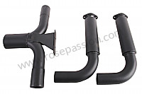 P247852 - Central tailpipe with stinger type silencer system, 911 65-89 oval tailpipe (fits on rsr racing spaghetti) for Porsche 911 Classic • 1972 • 2.4e • Targa • Manual gearbox, 4 speed