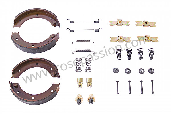 P247862 - Complete handbrake kit, 911 912 65-68 (all springs and fastenings + the 4 linings) for Porsche 911 Classic • 1967 • 2.0s • Coupe • Manual gearbox, 5 speed