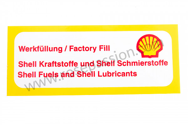 P247876 - Shell sticker, 911 65-73 for Porsche 911 Classic • 1971 • 2.2t • Coupe • Manual gearbox, 5 speed