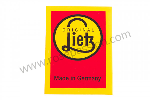 P247880 - Lietz luggage rack sticker, 356 for Porsche 911 Classic • 1972 • 2.4e • Coupe • Manual gearbox, 4 speed