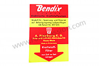 P247881 - Bendix fuel pump sticker, 911 for Porsche 997 Turbo / 997T / 911 Turbo / GT2 • 2009 • 997 turbo • Coupe • Manual gearbox, 6 speed