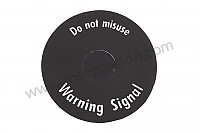 P247882 - Sticker waarschuwingsknop 911 voor Porsche Cayman / 987C2 • 2012 • Cayman r • Bak pdk