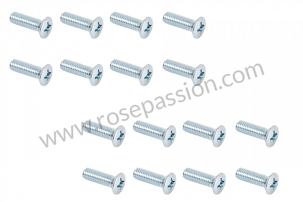 P247923 - Set of front seat screws, 356b-c / 911 912 60-73 (for both front seats) for Porsche 356B T5 • 1959 • 1600 s (616 / 2 t5) • Roadster b t5 • Manual gearbox, 4 speed