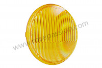 P247966 - Yellow round fog lamp glass for Porsche 911 Classic • 1968 • 2.0s • Coupe • Manual gearbox, 5 speed