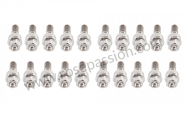 P252873 - Kit de parafusos de roda em titânio com medidas originais para Porsche 997-1 / 911 Carrera • 2008 • 997 c4 • Targa • Caixa manual 6 velocidades
