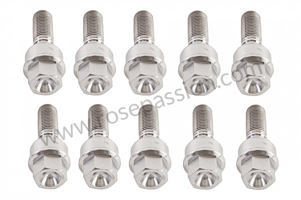 P252884 - Set of 10 titanium wheel screws dimension 35mm (for assembly with widener between 5 and 9 mm) for Porsche 997 Turbo / 997T2 / 911 Turbo / GT2 RS • 2011 • 997 turbo • Cabrio • Manual gearbox, 6 speed