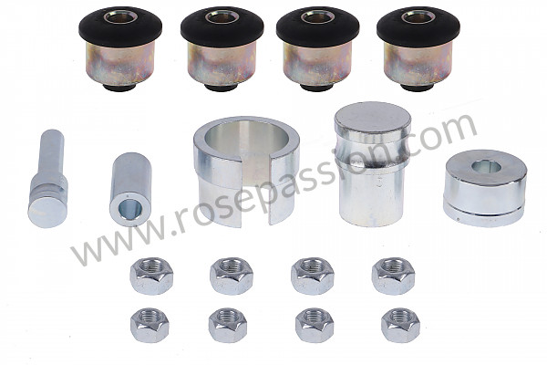 P252929 - Sport version upper front triangle bushing kit complete with assembly tool and screws for Porsche 