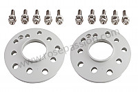 P252940 - Set of two 14 mm track wideners with titanium threaded fastenings for Porsche 996 / 911 Carrera • 2000 • 996 carrera 2 • Cabrio • Automatic gearbox