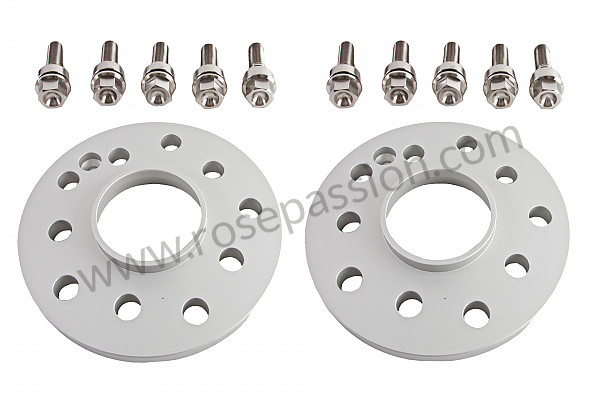 P252940 - Set of two 14 mm track wideners with titanium threaded fastenings for Porsche Boxster / 987-2 • 2012 • Boxster spyder 3.4 • Cabrio • Manual gearbox, 6 speed