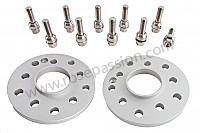 P252941 - Set of two 15 mm track wideners with titanium threaded fastenings for Porsche Boxster / 987 • 2005 • Boxster 2.7 • Cabrio • Manual gearbox, 6 speed