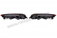 P254054 - Kit clignotant arrière rouge et noir à LED la paire pour Porsche 