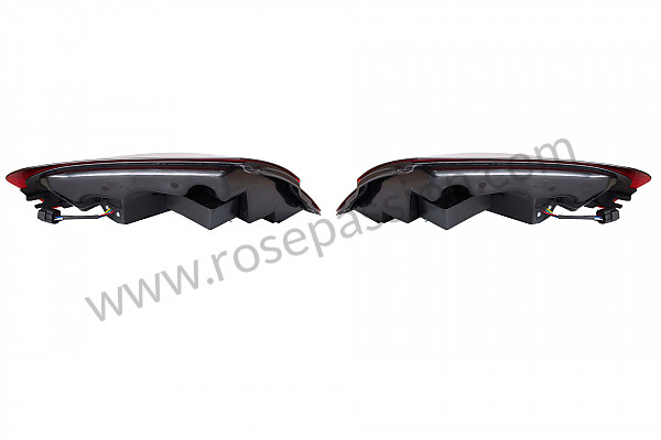 P254054 - Kit knipperlicht achteraan rood en zwart met led per paar  voor Porsche 