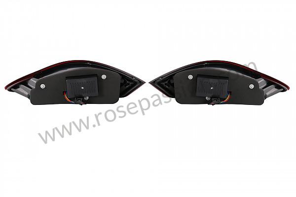 P254061 - Kit clignotant arrière rouge et noir à LED la paire pour Porsche 