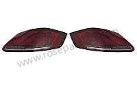 P254061 - Kit intermitente trasero rojo y negro con led - el par para Porsche Boxster / 987 • 2005 • Boxster 2.7 • Cabrio • Caja auto