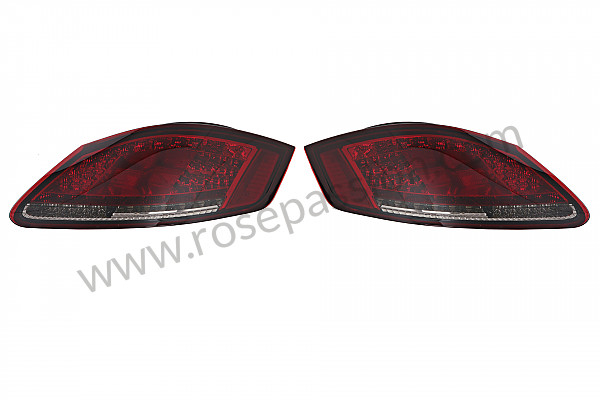 P254061 - Kit intermitente trasero rojo y negro con led - el par para Porsche Boxster / 987 • 2007 • Boxster s 3.4 • Cabrio • Caja auto