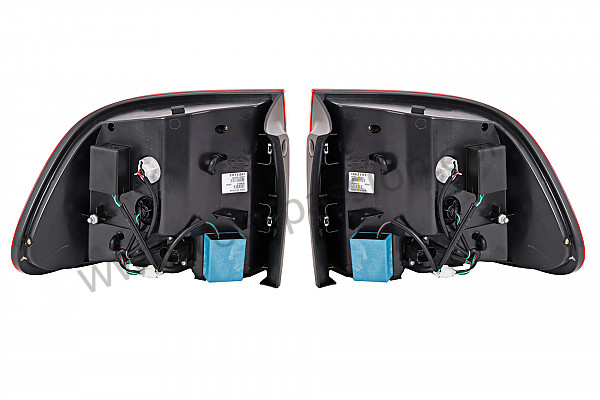 P254066 - Kit intermitente trasero rojo y negro con led - el par para Porsche Cayenne / 955 / 9PA • 2004 • Cayenne s v8 • Caja manual de 6 velocidades