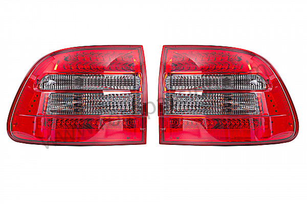 P254066 - Kit knipperlicht achteraan rood en zwart met led per paar  voor Porsche Cayenne / 955 / 9PA • 2006 • Cayenne turbo • Automatische versnellingsbak