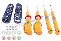 P254075 - Koni sports shock absorber kit (kit of 4 shock absorbers + short springs) for Porsche 964 / 911 Carrera 2/4 • 1992 • 964 carrera 4 • Coupe • Manual gearbox, 5 speed