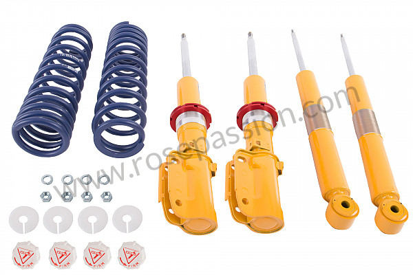 P254076 - Koni sports shock absorber kit (kit of 4 shock absorbers + short springs) for Porsche 911 Turbo / 911T / GT2 / 965 • 1991 • 3.3 turbo • Coupe • Manual gearbox, 5 speed