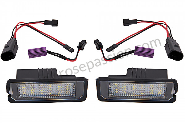 P254090 - Number plate light with led for Porsche 997-2 / 911 Carrera • 2011 • 997 c4 • Coupe • Pdk gearbox