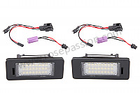 P254091 - Number plate light with led for Porsche Panamera / 970 • 2016 • Panamera 4 gts • Pdk gearbox