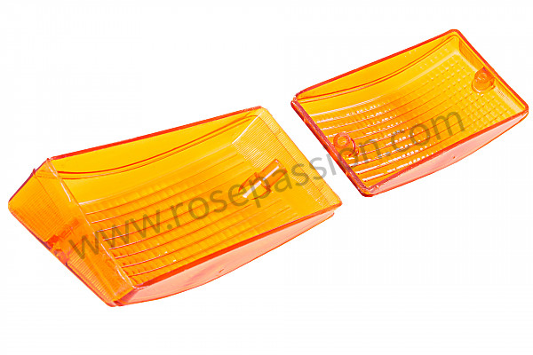 P258604 - Kit de vidro de indicador de mudança de direção dianteiro laranja para Porsche 