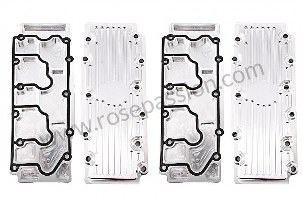 P258618 - Reinforced aluminium lower rocker box cover kit set of 2 + 2 gaskets for Porsche 911 G • 1976 • 3.0 carrera • Coupe • Automatic gearbox